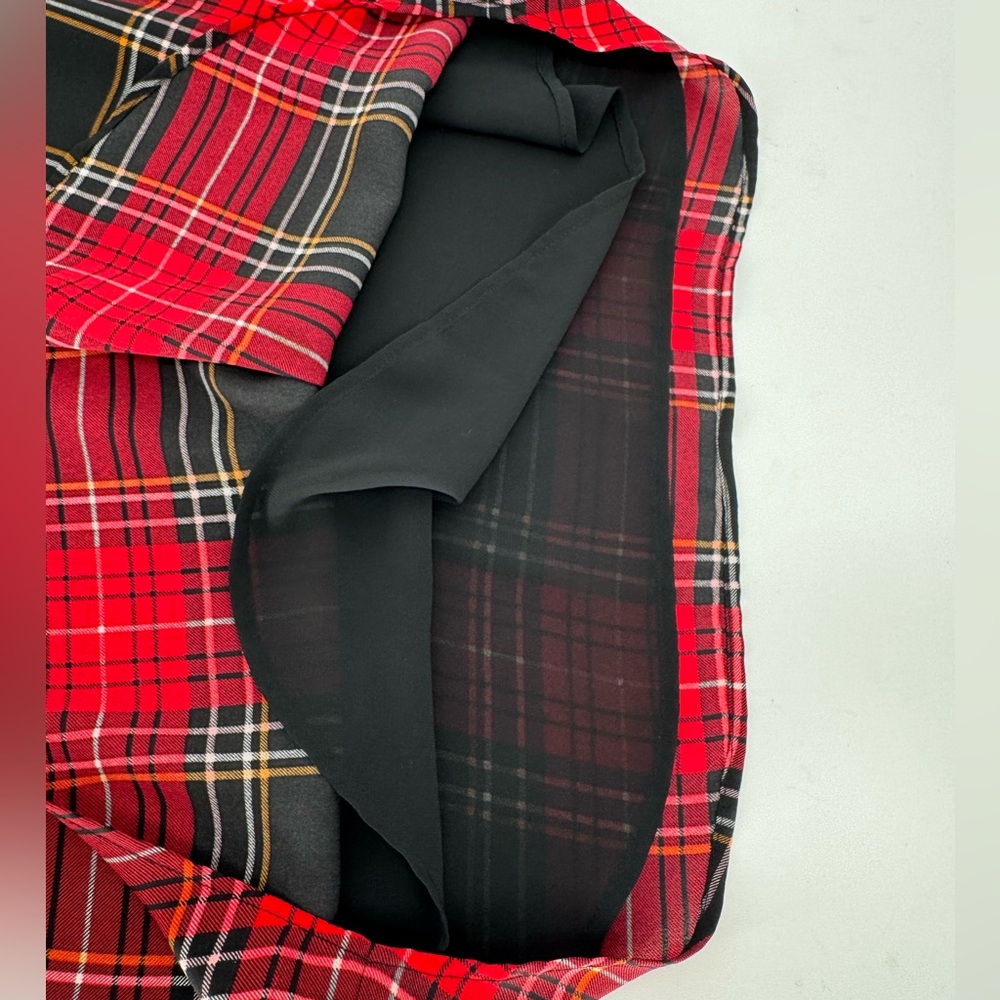 LOFT Red and Black Plaid Tank Top - Picture 9 of 11